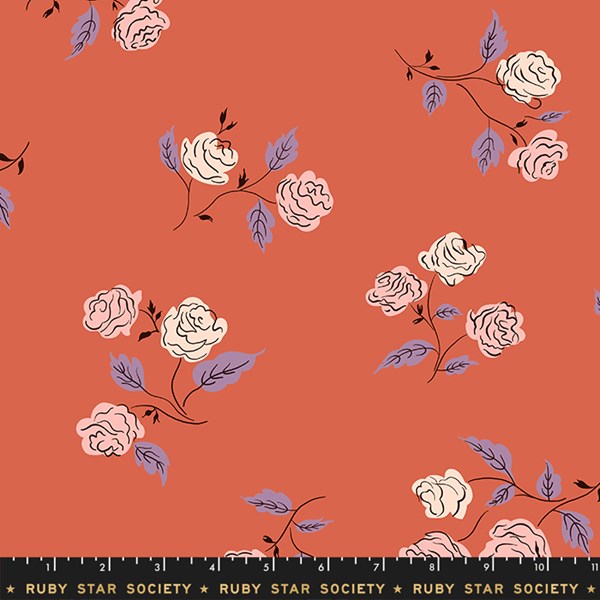 Steno Roses Rayon - Coral