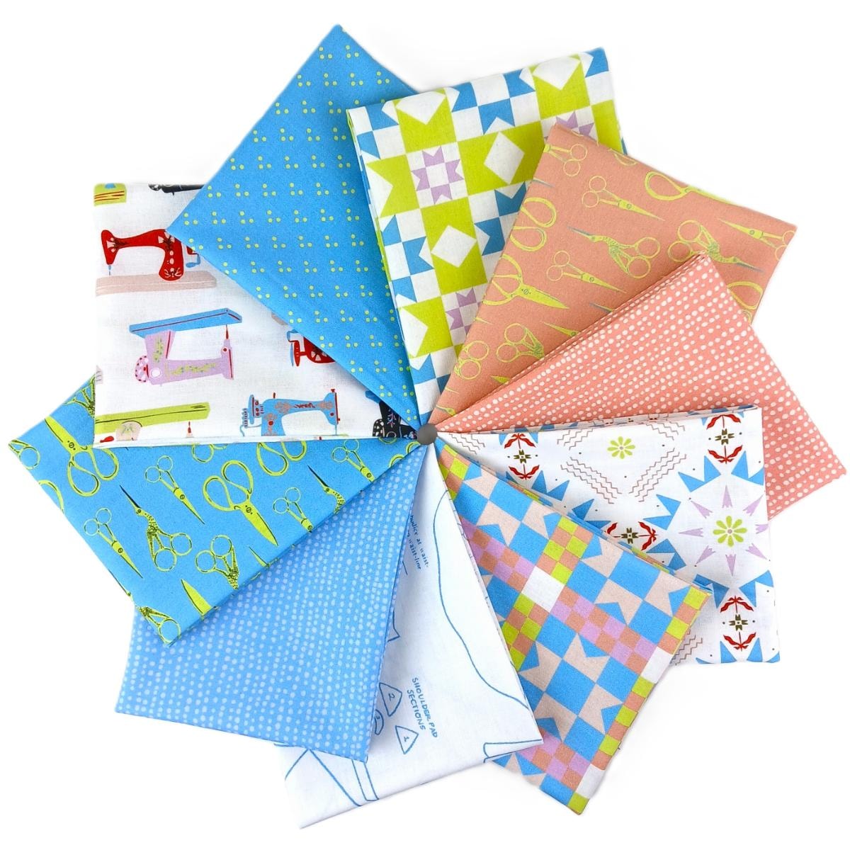 Stitch & Glow Fat Quarter Bundle | Faye Guanipa | 10 FQs