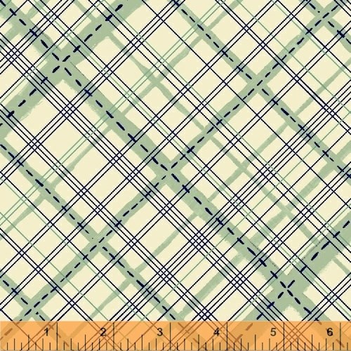Stitched Plaid in Sea Glass