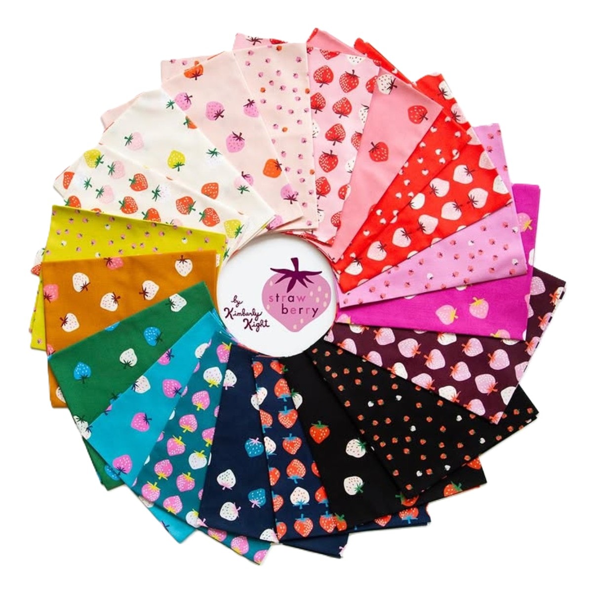 Strawberry Fat Quarter Bundle | Kim Kight | 20 FQs