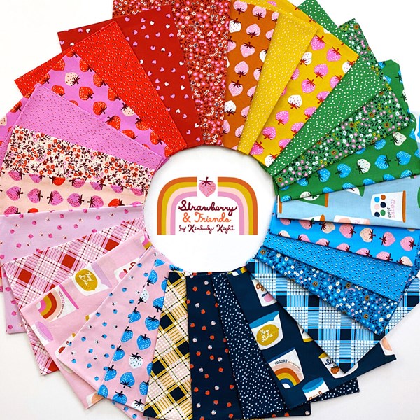 Strawberry & Friends Fat Quarter Bundle | Kimberly Kight | 30 FQs