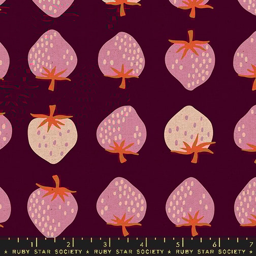 Strawberry - Deep Plum CANVAS