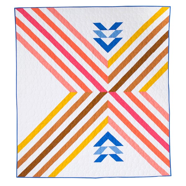 Stripe Crossing Quilt Pattern by Then Came June