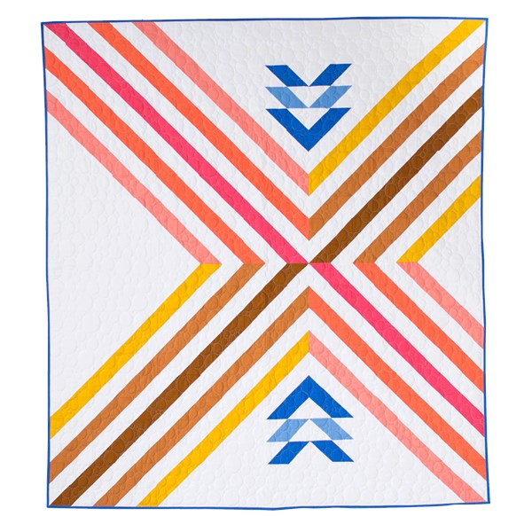 Stripe Crossing Quilt Pattern by Then Came June