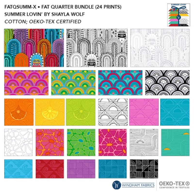 Summer Lovin' Fat Quarter Bundle | Shayla Wolf | 24 FQs