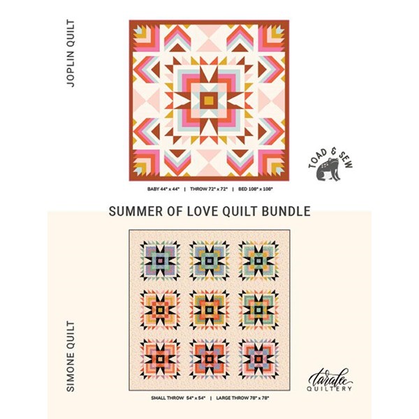 Summer of Love Quilt Pattern Bundle | Toad & Sew | Taralee Quiltery