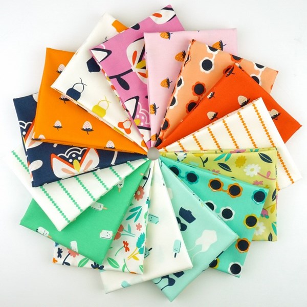 Summer Side Fat Quarter Bundle | Dana Willard | 15 FQs