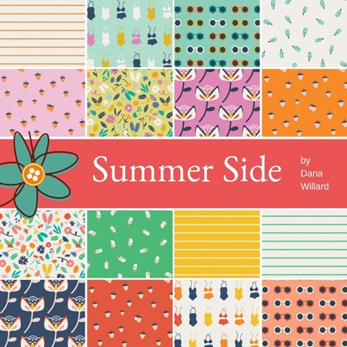Summer Side Fat Quarter Bundle | Dana Willard | 15 FQs