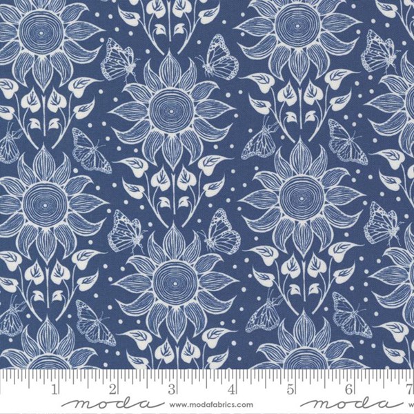 Sun Medallions - Indigo
