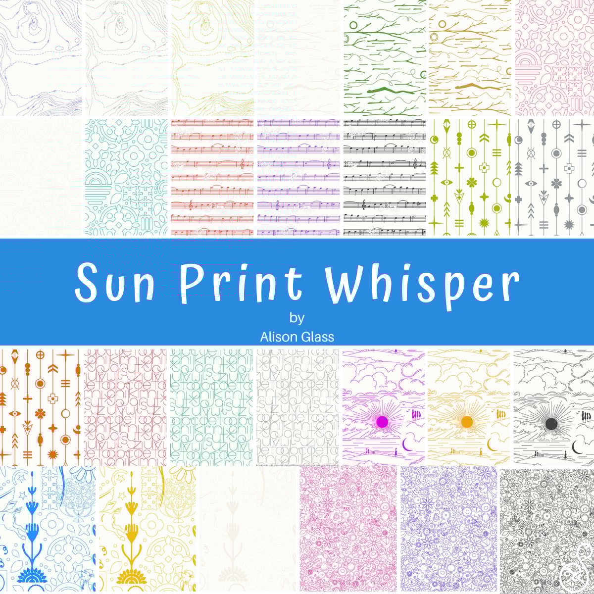 Sun Print Whisper Jelly Roll | Alison Glass | 40 PCs