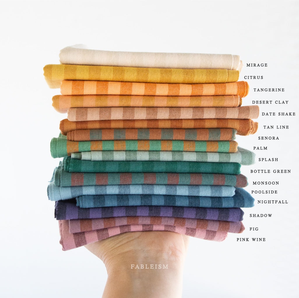 Sun Stripes Fat Quarter Bundle | Fableism Supply Co. | 16 FQs