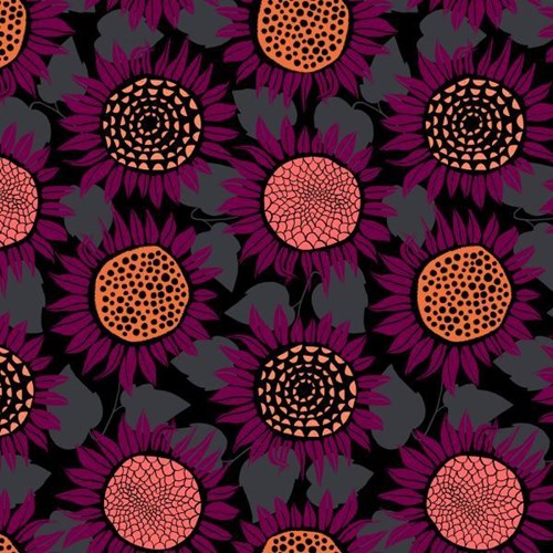 Sunflowers in Purple KNIT