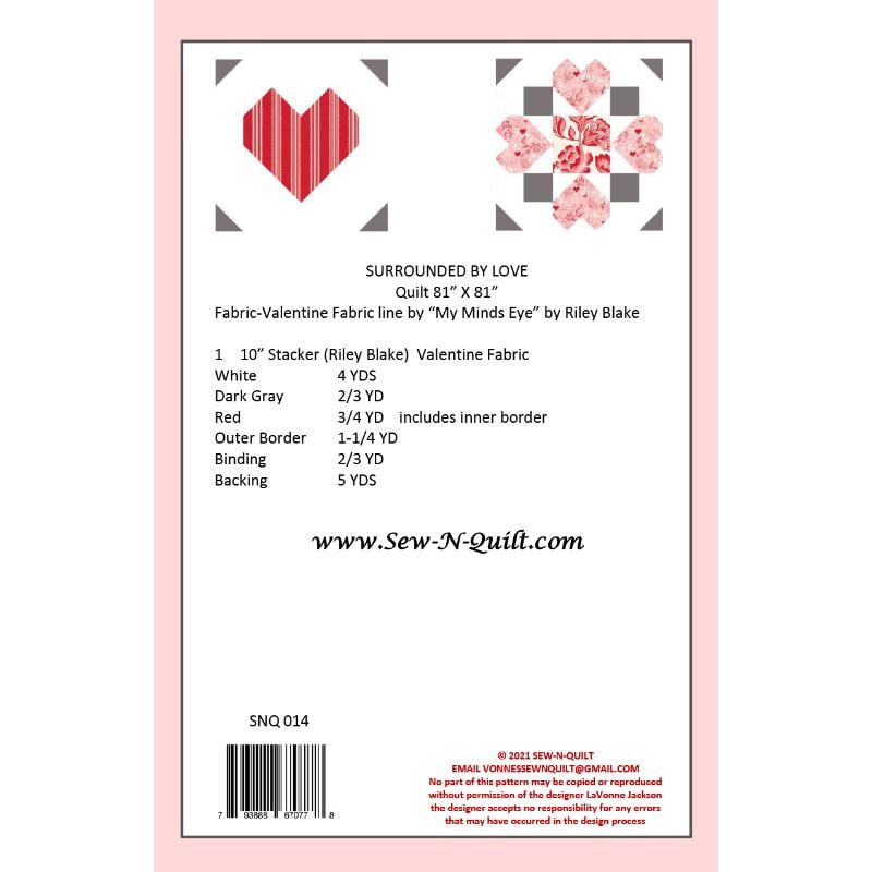 Surrounded by Love Quilt Pattern | Sew-N-Quilt