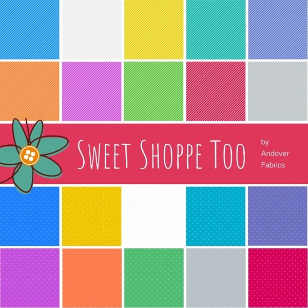 Sweet Shoppe Too Fat Quarter Bundle by Andover Fabrics