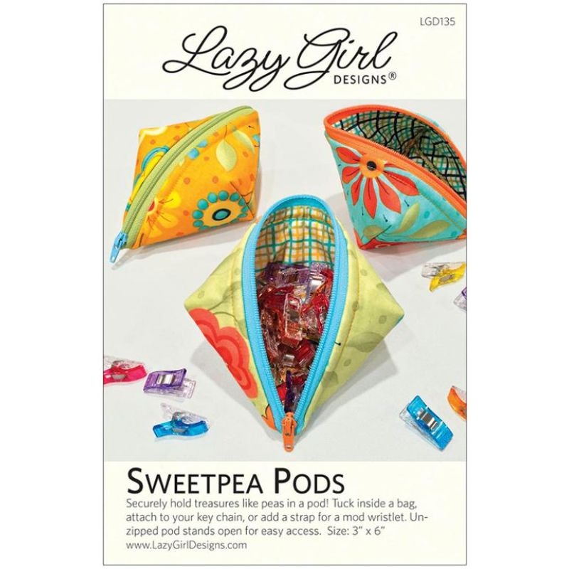 Sweetpea Pods Pouch Pattern | Lazy Girl Designs