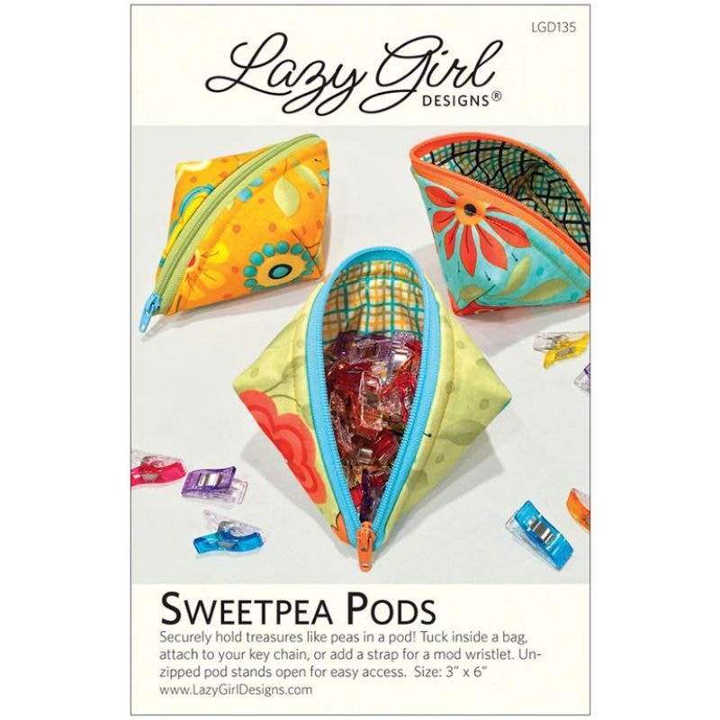 Sweetpea Pods Pouch Pattern | Lazy Girl Designs