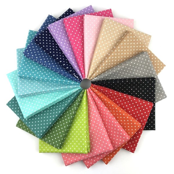 Swiss Dots Rainbow Fat Quarter Bundle | 19 FQs