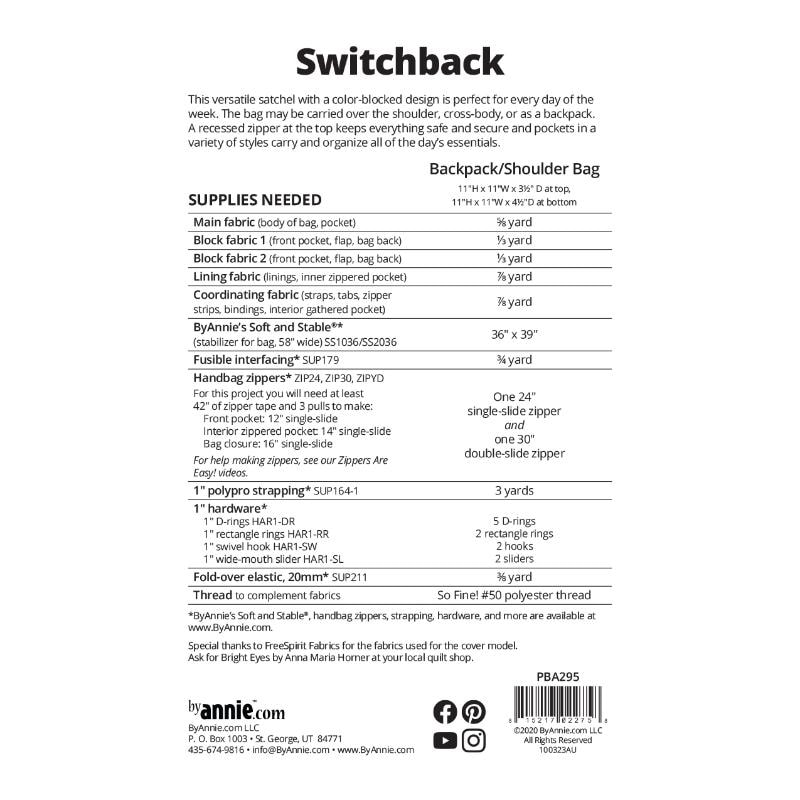 Switchback Bag Pattern | ByAnnie