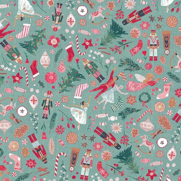 wide145cm Christmas Nutcracker Cotton Fabric Material Patchwork