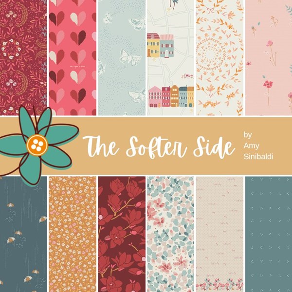 Chapter Seven: The Softer Side Fat Quarter Bundle | Amy Sinibaldi | 11 FQs