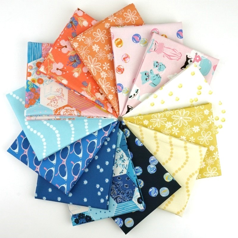 Thrift Shop Fat Quarter Bundle | Louise Pretzel | 13 FQs