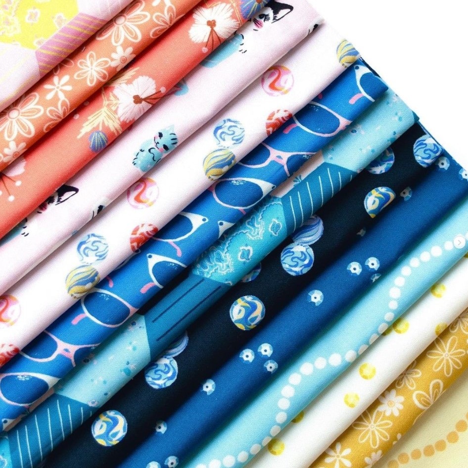 Thrift Shop Fat Quarter Bundle | Louise Pretzel | 13 FQs