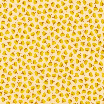 Tiny Flowers in Gold