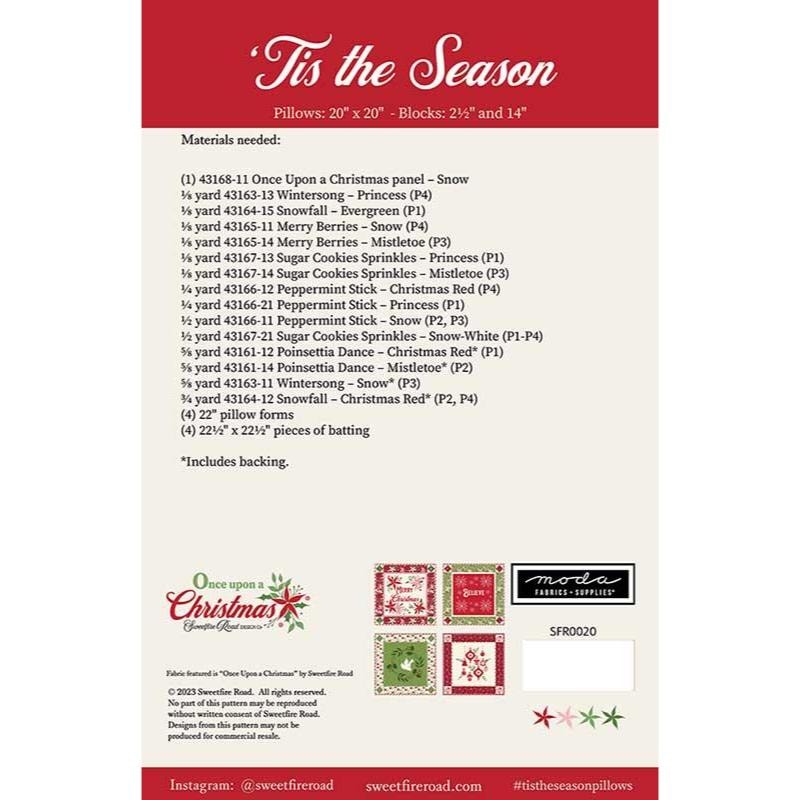 Tis the Season Pillow Pattern | Sweetfire Road