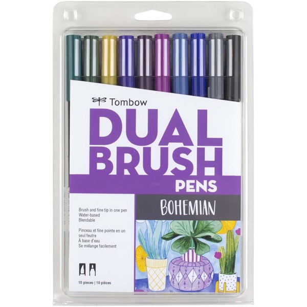 Tombow Dual Brush Pen Set | 10/Pkg - Bohemian