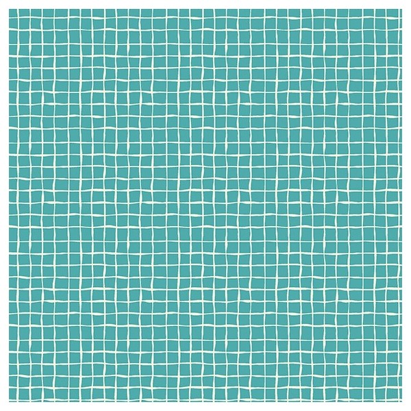 Floribunda Tonal Check - Light Teal