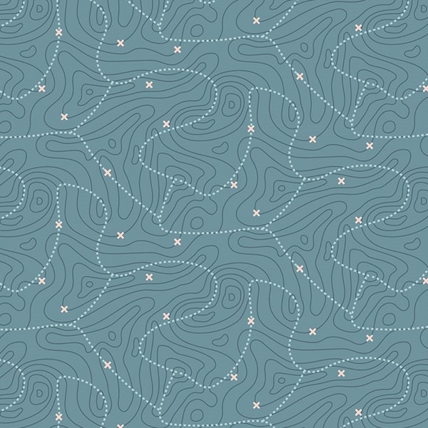 Topographical Adventure - Teal