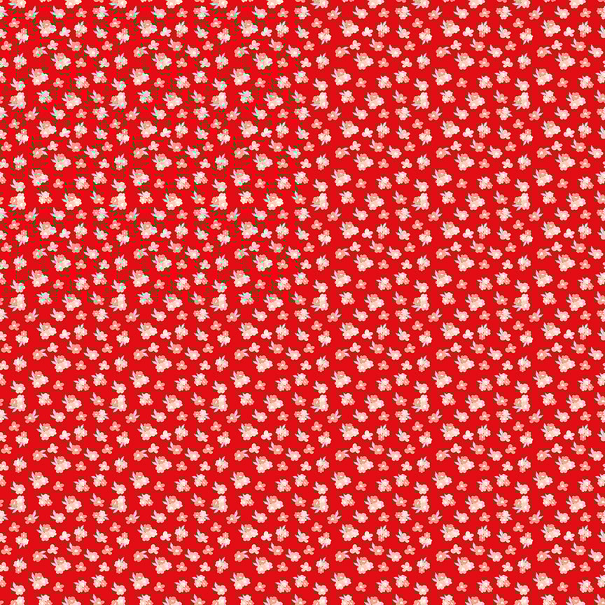 Tossed Floral - Red