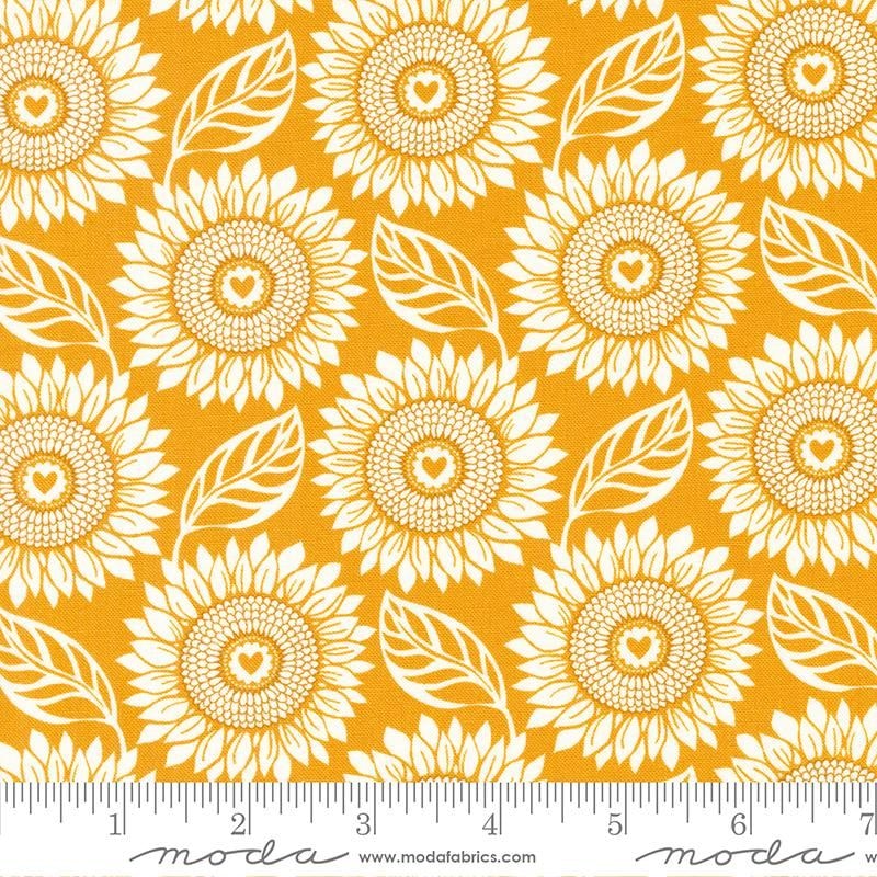 Sunflowers In My Heart Jelly Roll, Kate Spain, 40 - 2.5 Strips, SKU:  27320JR