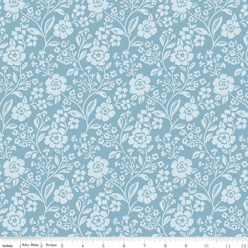 Trailing Blossoms - Blue