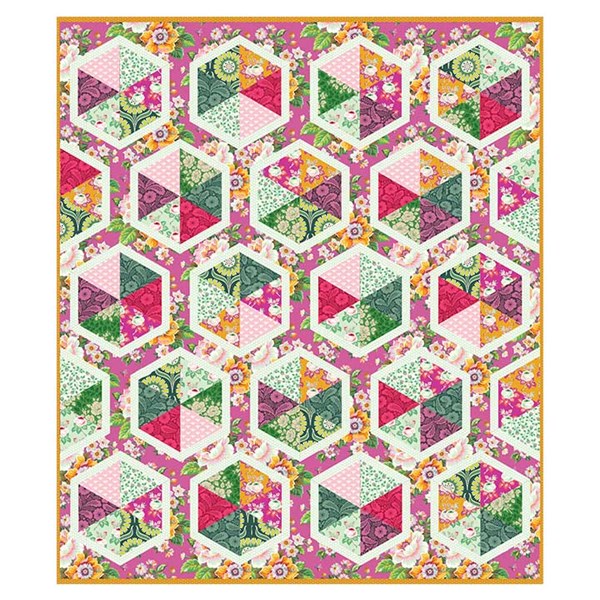 Triangle Hexies Pattern | Quilty Love