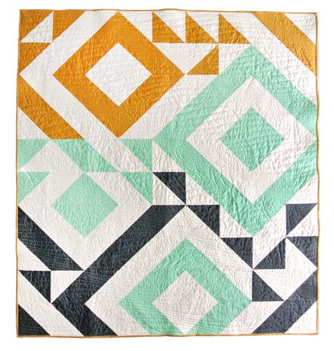 Triangle Jitters Quilt Pattern by SuzyQuilts