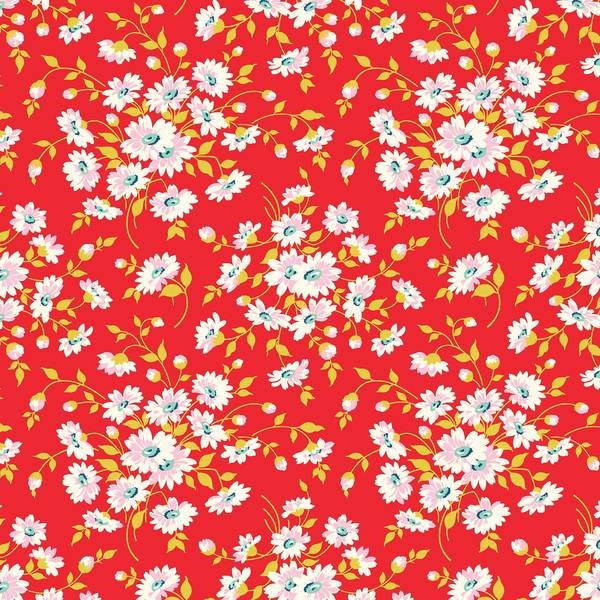 Scattered Flowers - Red