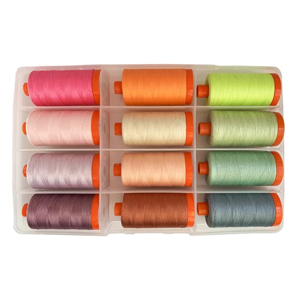 Tula Pink Neons & Neutrals Aurifil Thread Set