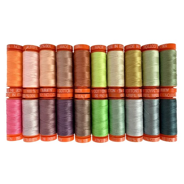 Tula Pink Neons & Neutrals Aurifil Thread Set