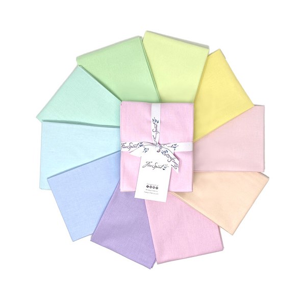 Tula Pink Solids Fat Quarter Bundle | Tula Pink | 11 FQs - Unicorn Poop