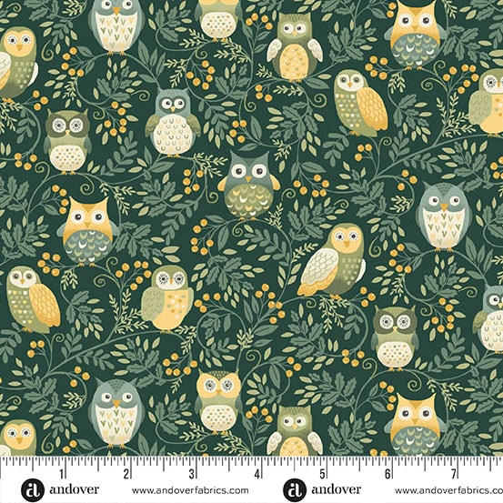Twilight Owls - Green