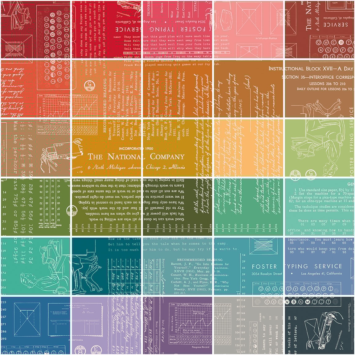 TYPE/ography Fat Quarter Bundle A | Lori Holt | 30 FQs