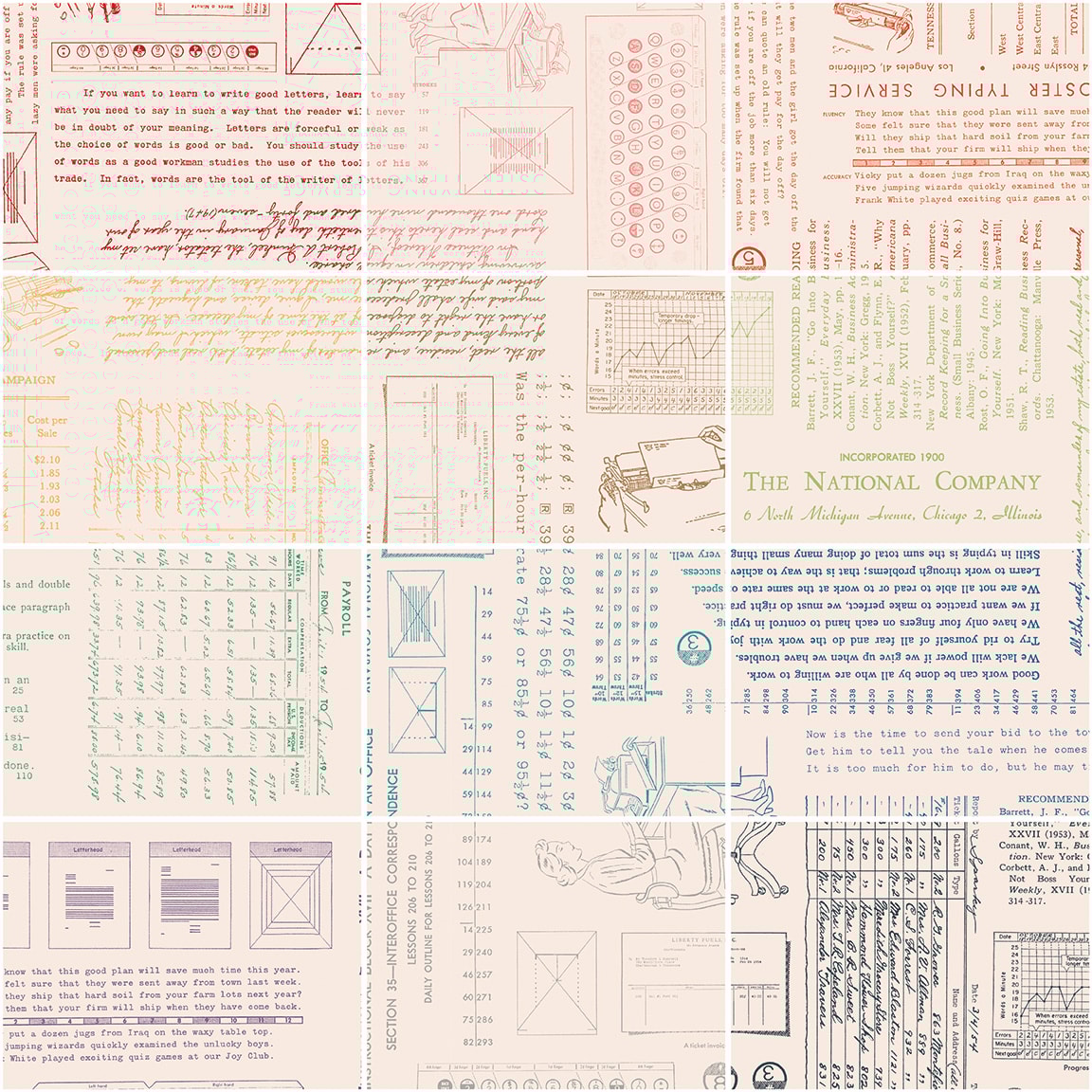 TYPE/ography Fat Quarter Bundle B | Lori Holt | 12 FQs