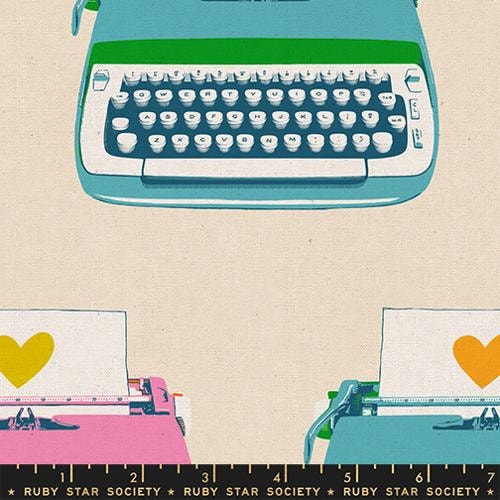 Typewriters - Natural CANVAS