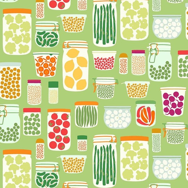 Veggie & Spice Jars - Green