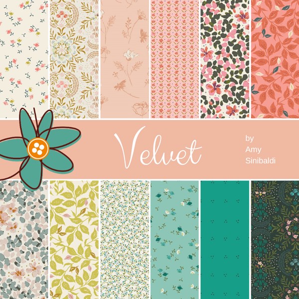 Velvet Fat Quarter Bundle | Amy Sinibaldi | 12 FQs