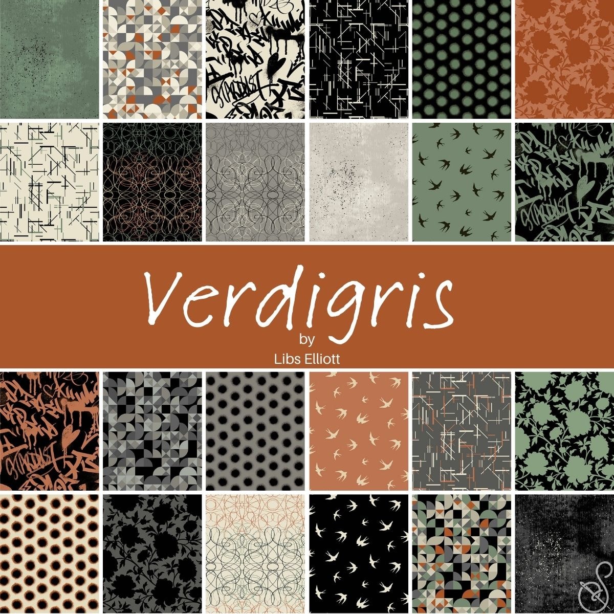 Verdigris Fat Quarter Bundle | Libs Elliott | 24 FQs