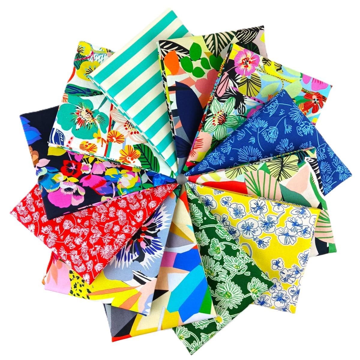 Vibrant Botanica Fat Quarter Bundle | Kitty McCall | 12 FQs