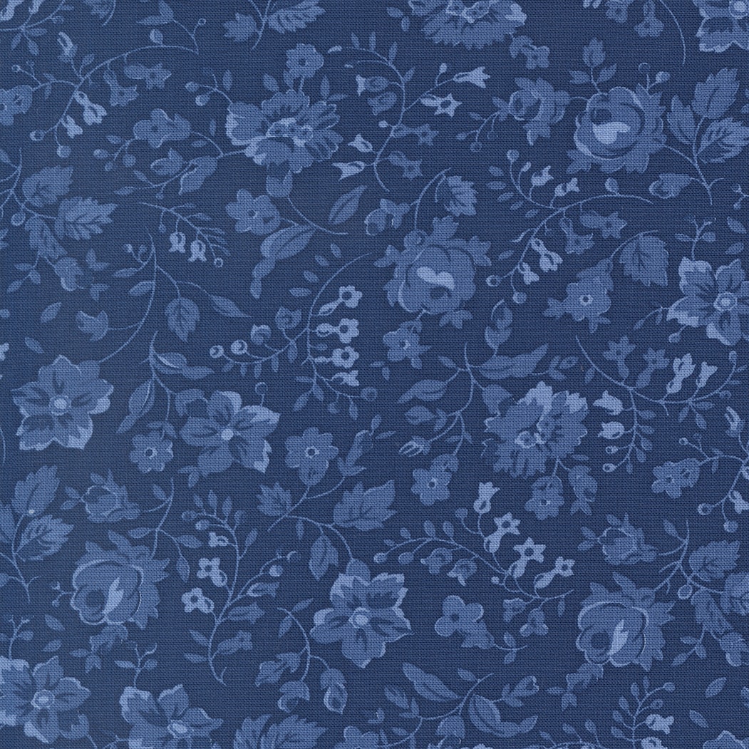 Vineyard Floral - Navy