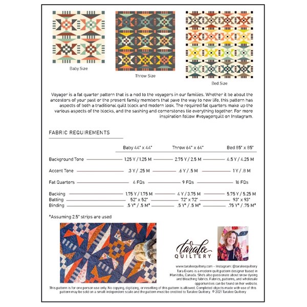 Voyager Quilt Pattern | Taralee Quiltery